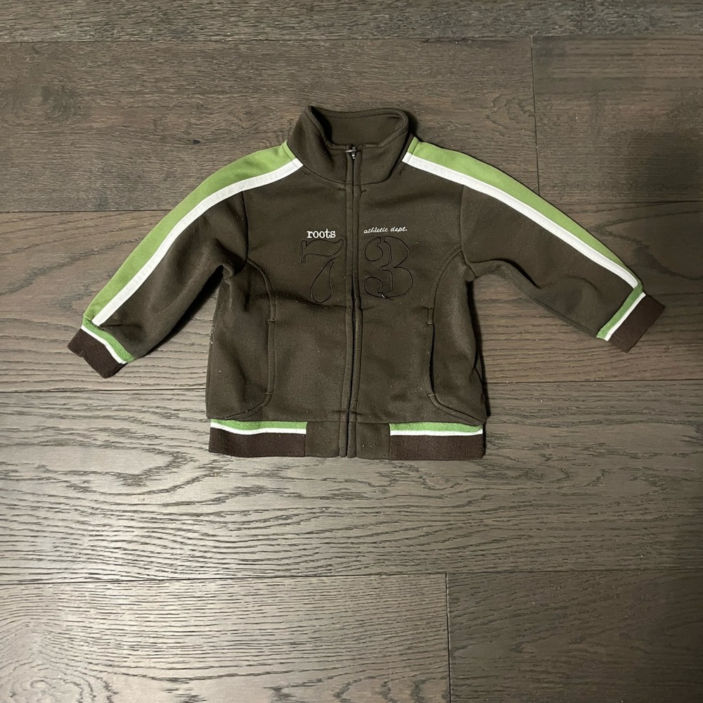 Roots green jacket sz 12-18M GUC